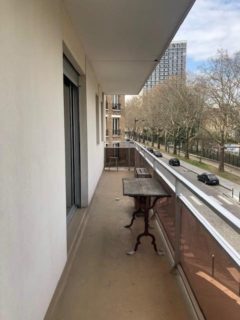 3/4 pièces sans vis a vis  avec balcon vue parc
