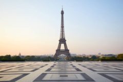 Rare 5 Pieces Trocadero vue Tour Eiffel